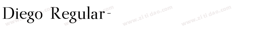 Diego Regular字体转换